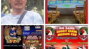 Codet dan Aan Gelar Perjudian Laga Ayam di Kota Binjai, Polisi Diduga Tutup Mata