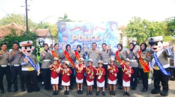 Pameran Lalu lintas Semarakkan HUT Polantas Bhayangkara ke-71, Sat Lantas Polres Semarang Hadirkan Hiburan dan Edukasi Lalu Lintas