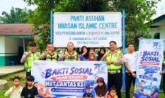 Sambut HUT Lalu Lintas Bhayangkara Ke 71, Sat Lantas Polresta Pematangsiar Gelar Bakti Sosial Panti Asuhan.