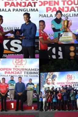 Jawa Timur Borong 18 Medali di Open Tournament Panjat Tebing Piala Panglima TNI 2026