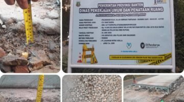 Diduga Material Tak Sesuai Spesifikasi, Proyek Cor Jalan Gunungsari–Mancak Disorot