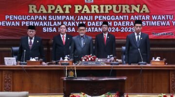 Danrem 072/Pamungkas Hadiri Rapat Paripurna PAW Anggota DPRD DIY Sisa Masa Jabatan 2024–2029