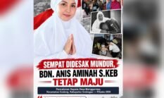 Sempat Didesak Mundur Pihak Lawan dn. Anis Aminah S.Keb Tetap Maju sebagai Calon Kepala Desa Manggarmas