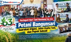 Hari Tani Nasional ke-63, Petani Bangunsari Suarakan Irigasi, Jalan Usaha Tani, dan Pupuk Subsidi