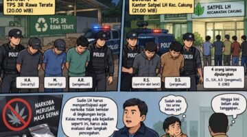 FWJ Indonesia Soroti Pemakaian Narkoba di Dinas Lingkungan LH Cakung Jakarta Timur