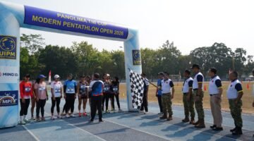 Dalam Rangka Sambut HUT TNI Ke-81 , Danrem 072/Pamungkas Hadiri Pembukaan Kejuaraan Modern Pentathlon Piala Panglima TNI 2026