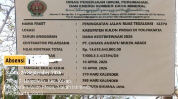 Merasa Dibohongi, Warga Soroti Talud Proyek Jalan Tegalsari-Klepu, Basiran Akan Adukan ke Dinas PUPESDM DIY