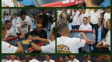 Kodim 0207/Simalungun Gelar Open Tournament Domino ORADO 101 Piala Panglima TNI Peringati HUT Ke-81 TNI.