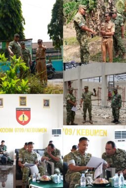 Perkuat Sinergi dan Akselerasi Pembangunan Desa, Danrem 072/Pamungkas Lakukan Kunjungan Kerja ke wilayah Kodim 0709/Kebumen