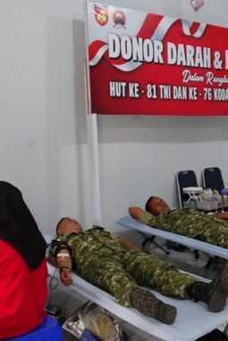 Kodim 0703/Cilacap Gelar Baksoskes Sambut HUT ke-81 TNI dan HUT ke-76 Kodam IV/Diponegoro