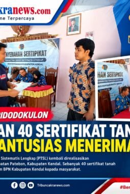 PTSL Pidodokulon 2026, 40 Sertifikat Diserahkan kepada Warga