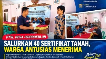 PTSL Pidodokulon 2026, 40 Sertifikat Diserahkan kepada Warga