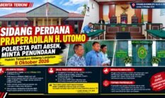 Sidang Perdana Praperadilan H. Utomo, Polresta Pati Absen dan Minta Penundaan