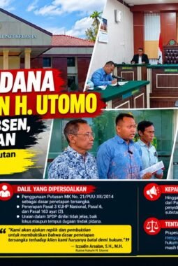 Sidang Perdana Praperadilan H. Utomo, Polresta Pati Absen dan Minta Penundaan