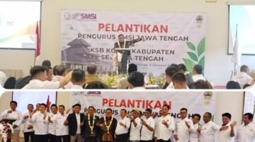 SMSI Jateng Resmi Dikukuhkan, Jayanto Tegaskan Disiplin Organisasi dan Etika Pers