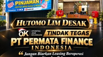 Hutomo Lim Desak OJK Evaluasi PT Permata Finance Indonesia: Perusahaan Pembiayaan Wajib Taat SOP