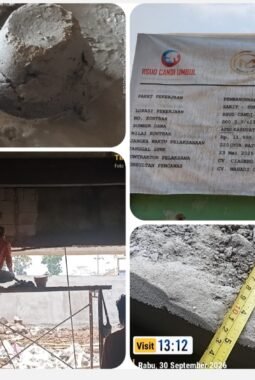 Bangunan Diduga Mengalami Kerusakan Dini, Pekerja Terlihat Tak Lengkap Gunakan APD