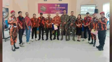 Tebarkan Kemanusiaan Sempena HUT KORPASGAT ( TNI ) ke-79, Komandan KOTI Mahatidana MPC PP Kota Pekanbaru Ikuti Aksi Donor Darah