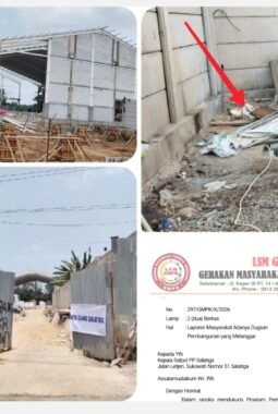 Progres Disebut Capai 87 Persen, Muhammad Rofiq dan Purwanto Resmi Laporkan Dugaan Pelanggaran Pembangunan kepada Satpol PP Kota Salatiga