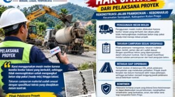 Pelaksana Proyek Jalan Rp11,7 Miliar di Kulon Progo Beri Klarifikasi: Kontur Berbukit Jadi Kendala, Retakan Siap Diperbaiki