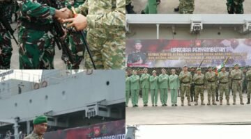 Danrem 072/Pamungkas Hadiri Penyambutan Purnatugas Satgas Pamtas RI-PNG Yonif 410/Alugoro dan Yonif 403/Wirasada Prastista