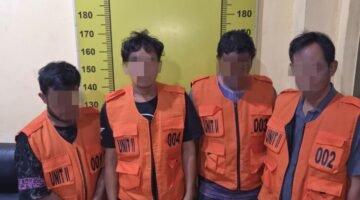 Gerebek Sarang Narkoba di Kualanamu! Satresnarkoba Polresta Deli Serdang Amankan 4 Pria, Sabu 0,61 Gram Disita