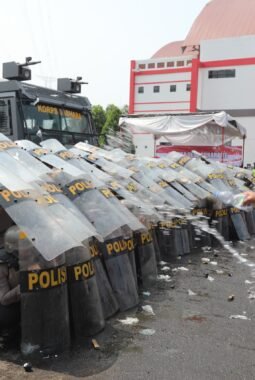 Hadapi Kontijensi Situasi Kamtibmas di Masa Pilkades Serentak, Polres Semarang Simulasikan Penanganan Gangguan