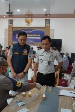 159 Warga Binaan Lapas Purworejo Jalani Tes Urine, Seluruh Hasil Dinyatakan Negatif