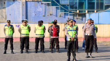 Kawal Laga Persijap Jepara Vs Isenmulang Kalteng FC, Ratusan Personel Gabungan Amankan Stadion Gelora Bumi Kartini