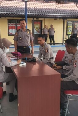 Hari Pertama, Tiga Calon Perwira Akpol Magang di Polres Sragen Jalani Tes Kesehatan