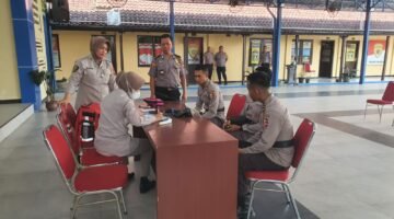 Hari Pertama, Tiga Calon Perwira Akpol Magang di Polres Sragen Jalani Tes Kesehatan
