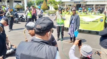 Penyampaian Aspirasi Penolakan Proyek Geothermal Gunung Ungaran, Polres Semarang kedepankan Humanis dan Komunikatif.
