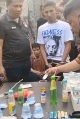 Grebek Rantau Panjang, Satresnarkoba Polresta Deli Serdang Bekuk 6 Orang Pengguna Narkoba