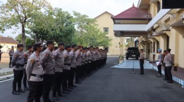 Antisipasi Dinamika Aksi Massa, Personel Dalmas Polres Sragen Disiagakan Dan Siap Digerakan Kapolres