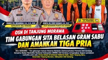 Gerebek Dua Lokasi di Tanjung Morawa, Satresnarkoba Polresta Deli Serdang Bekuk 3 Terduga Pengedar Sabu, 12 Gram Lebih Barang Bukti Disita