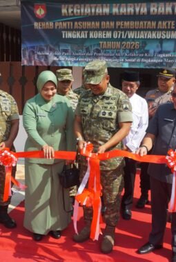 Bukan Sekedar Renovasi, Danrem 071/Wijayakusuma Hadirkan Harapan Baru bagi Anak-Anak Panti Asuhan Mandhanisiwi