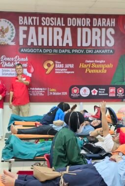 Peringati Sumpah Pemuda, HUT DPD RI dan Milad Bang Japar dengan Donor Darah, Fahira Idris: Bersama Kita Rawat Persatuan dan Persaudaraan