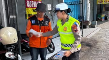 Sasar Pusat Perbelanjaan, Satlantas Polres Sragen Gencarkan Operasi Patuh Candi 2026