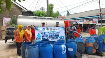 SINERGI TNI AL DAN INSTANSI TERKAIT, 15.000 LITER AIR BERSIH DISALURKAN UNTUK WARGA TERDAMPAK KEKERINGAN DI PATI