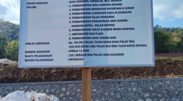 Proyek Wisata Watugendong Rp763 Juta Disorot, Berlabel Swakelola Namun Diduga Libatkan Rekanan