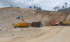PAPAN IUP-OP TERPASANG, KONSULTAN SEBUT IZIN MASIH BERPROSES! Tambang Pasir CV Sartika Putra Jaya di Mancak Disorot
