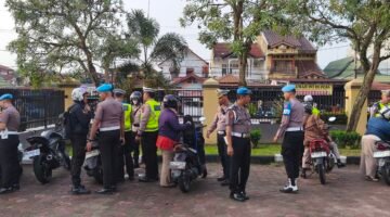 Hari Keempat Operasi Patuh Lancang Kuning 2026, Ditlantas dan Propam Polda Riau Gelar Gaktibplin Personel