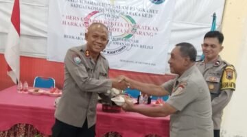 MALAM SARASEHAN HUT KE-29 SATGASKOM KUMBANG CARAKA POLRESTABES SEMARANG BERLANGSUNG KHIDMAT DAN PENUH KEBERSAMAAN