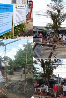 Ironi Proyek Garasi BKPSDM Kab. Semarang: Papan Imbauan K3 Terpasang, Pekerja di Lapangan Tanpa APD.