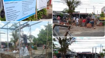 Ironi Proyek Garasi BKPSDM Kab. Semarang: Papan Imbauan K3 Terpasang, Pekerja di Lapangan Tanpa APD.